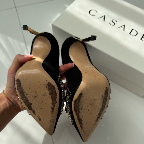 Casadei Blade Embellished Pumps - Picture 6 of 11